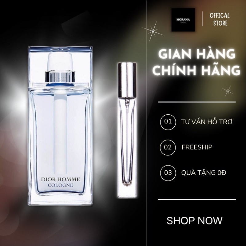 Nước hoa nam dior homme Cologne chính hãng 10ml