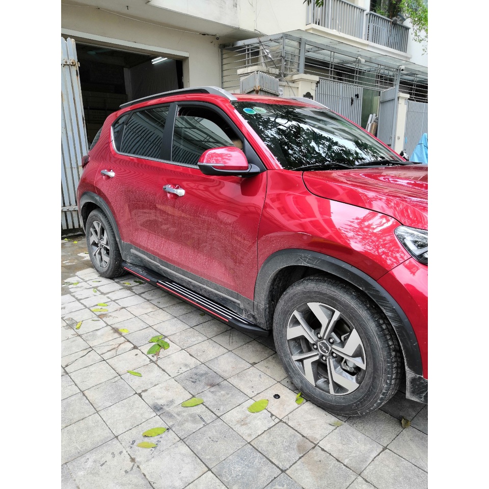 Bậc lên xuống, bệ bước chân ô tô KIA SONET 2021-2022. Mẫu nhôm đúc BW