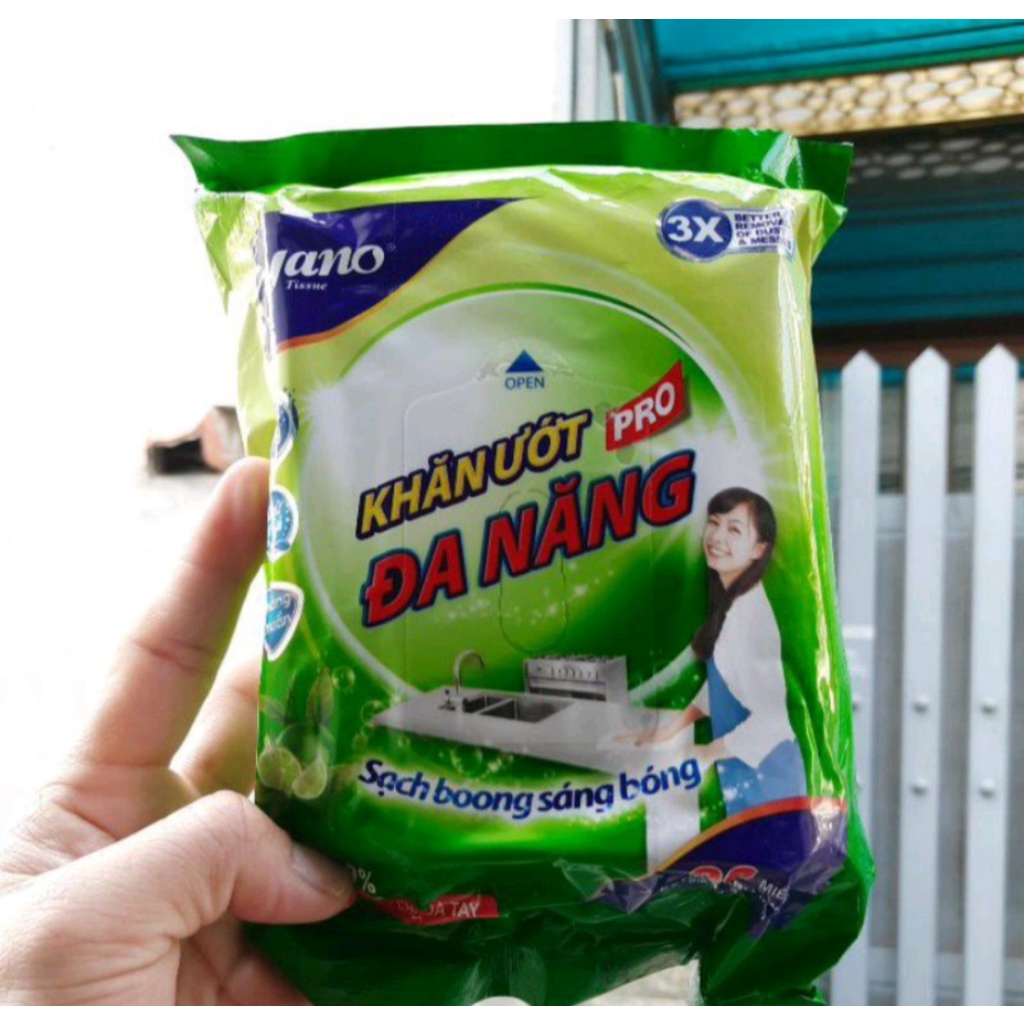 Khăn Ướt Đa Năng Nano - Gói 30 Miếng