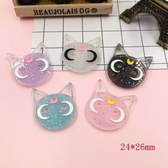 Charm Mèo mặt trăng