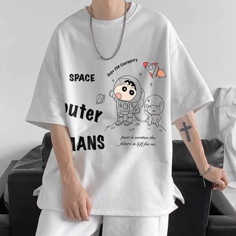 Áo thun giới tính unisex tay lỡ NP05, áo cộc tay lỡ unisex form rộng oversize streetwear hot trend 2023_A09
