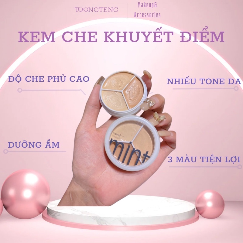 Che khuyết điểm và tạo khối 3in1 chính hãng Sweetmint