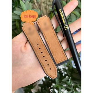 Dây Đồng Hồ H.U.B..L.O.T Case 38 Da Lộn Màu Nâu Vàng Size Dây 15 - 23 - 20 TẶNG TOVIT THAY DÂY