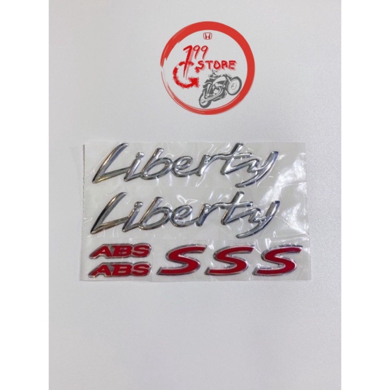Tem chữ nổi ốp sườn Liberty S ABS 2011 2012 2013 2014 2015 2016 2017 2018 2019 2020 2021 2022 2023