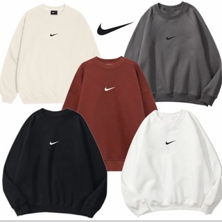 Áo sweater nike chính hãng khoác nỉ dài tay unisex, Áo swt nike nam nữ form rộng Shop QV