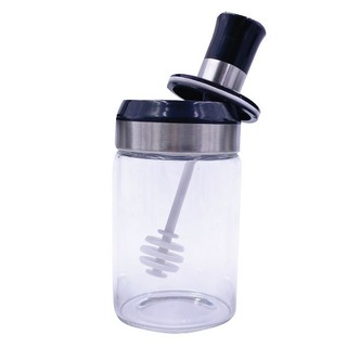 Lọ đựng mật ong thủy tinh có que lấy mật super chef sc-os6402 220ml