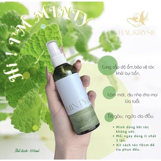 MINTY HAIRMIST - Xịt tinh dầu Bạc Hà 🎁 cột tóc srunchies + thiệp
