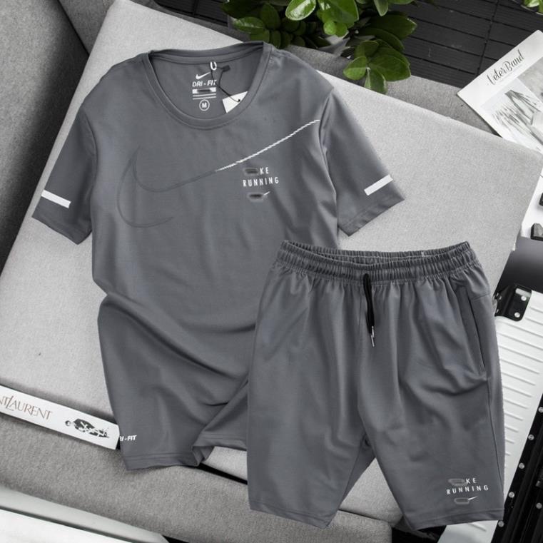 Bộ Thể Thao Nam NK Running chất vải Cá Sấu, co giãn 4 chiều, thoáng mát, thấm hút mồ hôi- Hàng chất lượng cao | BigBuy360 - bigbuy360.vn