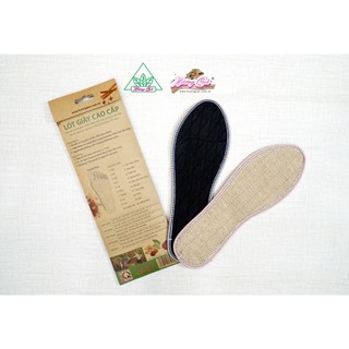 Lót giày sợi đay Hương Quế CI-08 vải dệt từ sợi đay, vải cotton, bột quế giúp êm chân, khử mùi và cải thiện sức khoẻ