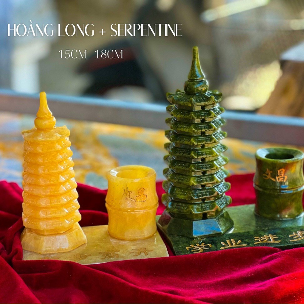 Tháp Văn Xương Ống Bút (cao 15cm & 18cm)