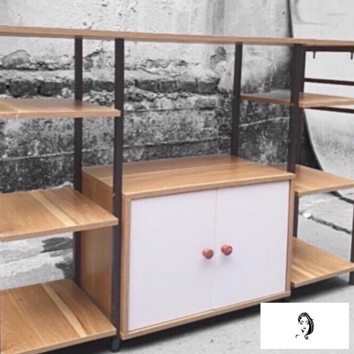 Kệ lò vi sóng kệ để lò nướng nhà bếp đa năng có ngăn tủ 70x78x30cm mới 2022