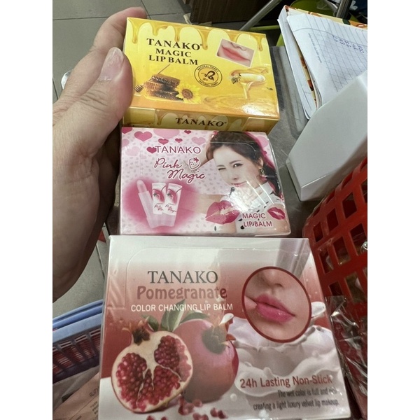lố 12 cây Son dưỡng môi tanako trái cây đủ mùi mật ong, trái lựu, trái đào Thái Lan