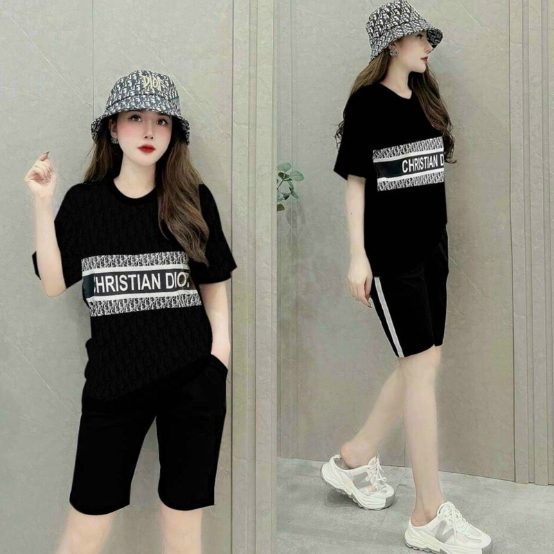 SÉT BỘ NGỐ THUN COTTON ÁO PHOM RỘNG KÈM ẢNH CHỤP THẬT KÉO QUA PHẢI XEM