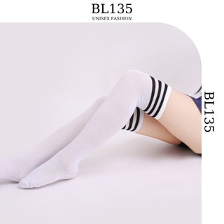 Tất Vớ Nữ Đùi Cao Kẻ 3 Sọc Dễ Thương - BL135