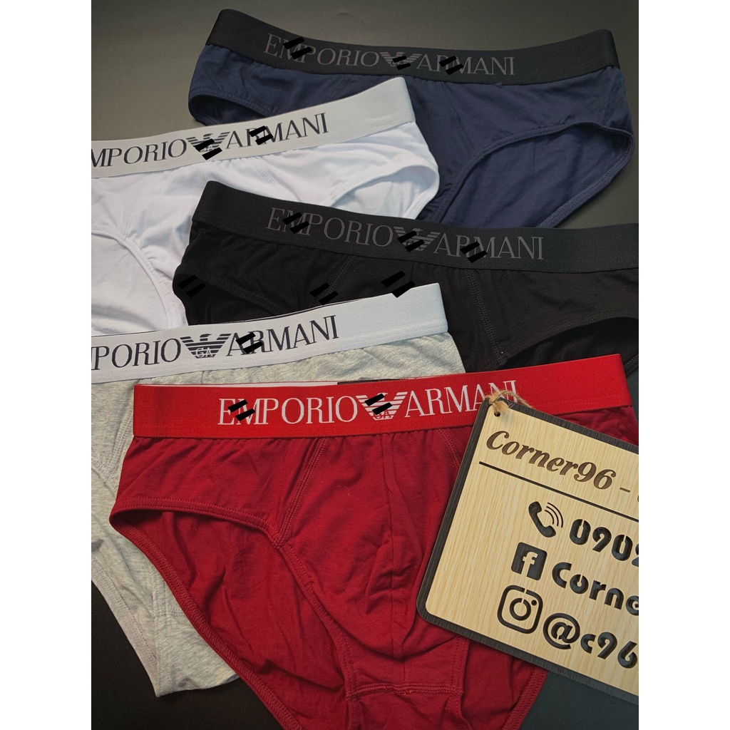 Quần Sịp Nam Tam Giác Quần Lót Nam Armani Cao Cấp Cotton Thấm Hút Co Giãn Thoải Mái