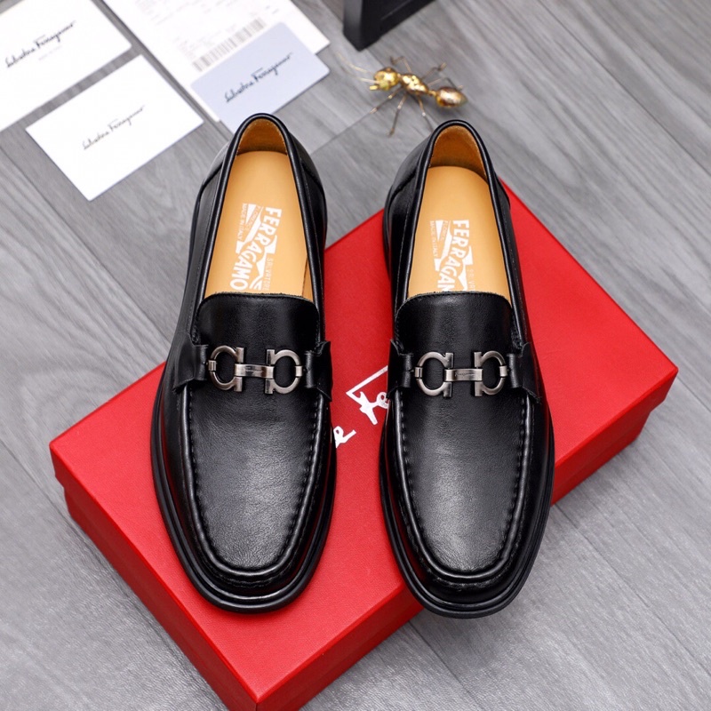 Giày lười nam cao cấp da thật giày đế cao Salvatore Ferragamo
