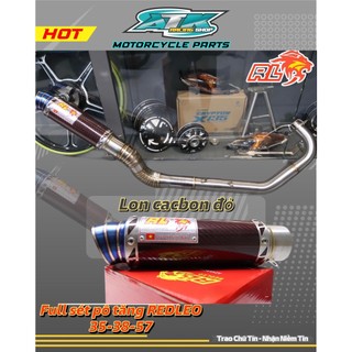 Full set pô redleo carbon đỏ exciter 150 from không gác chân hàng chính hãng đủ size 35-38-57 /38-38-60 / 38-42/60