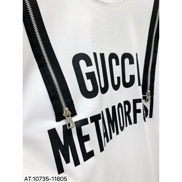 Áo Thun GC Phối Khóa Vai Chất Cotton Dày Dặn💕Áo Phông Nam Nữ Hàng Chuẩn Unisex