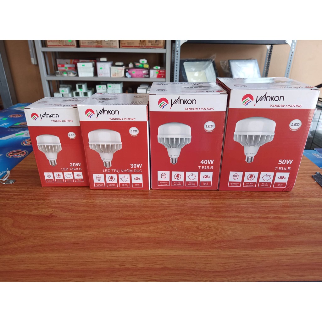 Bóng đèn LED BULB trụ nhôm YANKON ECO 20-50W