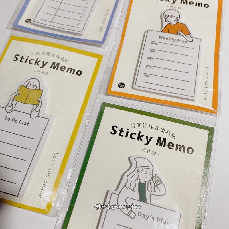 Giấy ghi chú lên kế hoạch STICKY MEMO