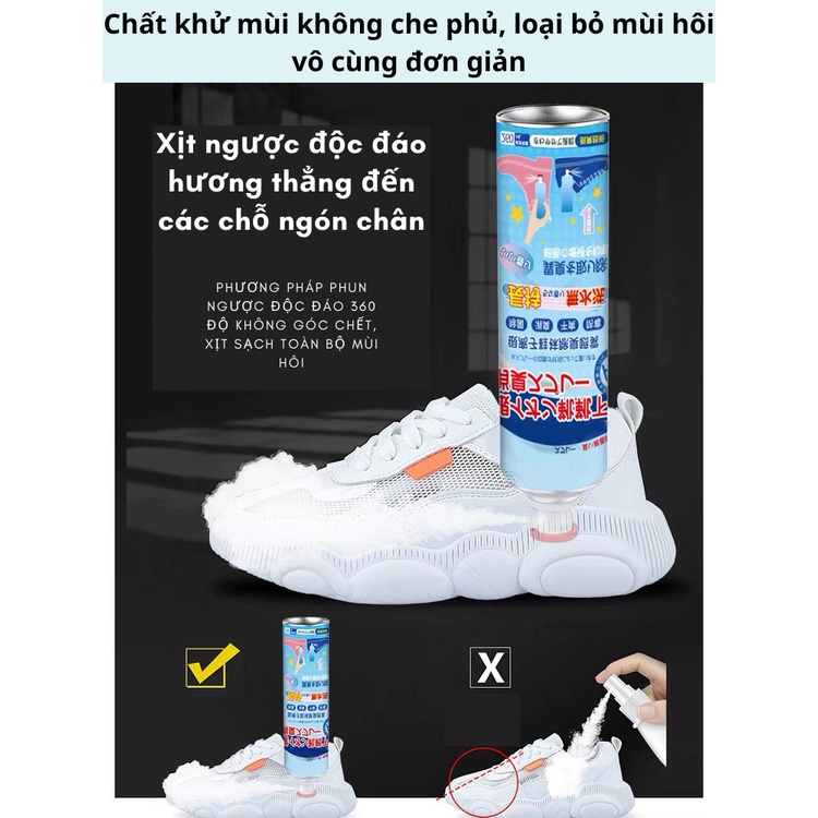 Chai xịt khử mùi giày dép William Weir 260ml, khử mùi hôi, vi khuẩn gây hại, bảo vệ giày dép