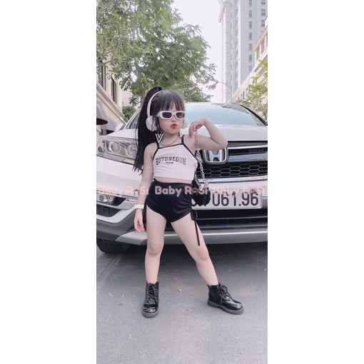 Quần đùi dây rút 2 bên cho bé gái