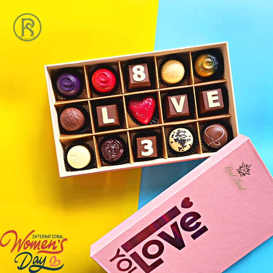 Adore Chocolate Gift Set 15 viên Socola Truffle Real Food (Tặng kèm thiệp chúc mừng)