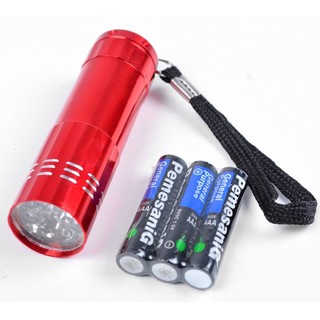Đèn pin mini 9 bóng đèn LED nhôm đèn pin mini 9 bóng đèn pin nhỏ