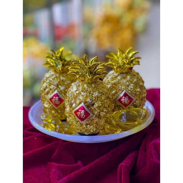 Trái thơm tài lộc cao 14cm đường kính 10cm