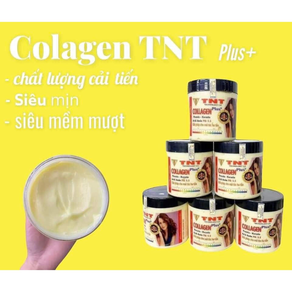( CHÍNH HÃNG ) Hấp Collagen TNT , Ủ tóc Collagen Men sống TNT Hấp phục hồi tóc hư tổn giúp tóc chắc 