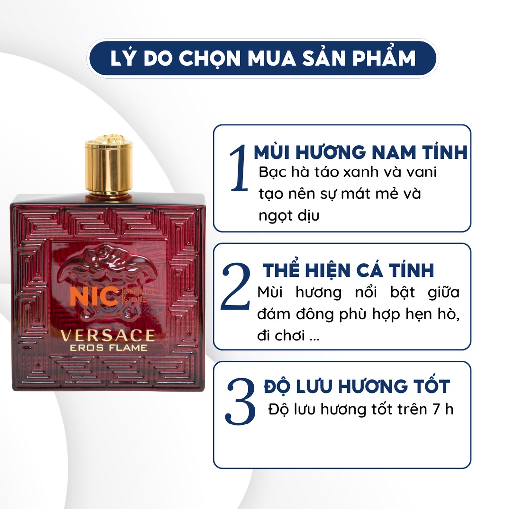 10ml Versace Eros Flame | Nước hoa nam Eros đỏ chính hãng