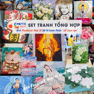  Tranh Số Hoá Mẫu Hot Phật Giáo Phong Và Cảnh Đông Vật Kèm Feedback Màu Chuẩn Dễ Tô Đã Căng Khung 