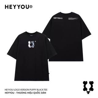 Áo thun Heyyou! Logo Version Puppy Black