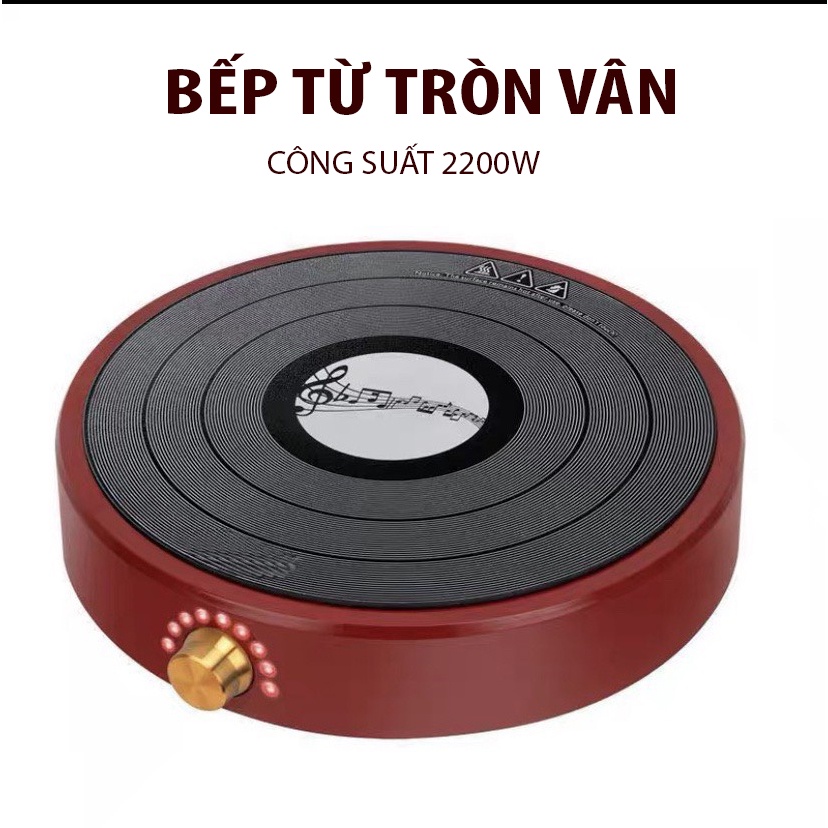 Bếp Từ Tròn Đơn Bếp Điện Từ Cơ Đa Năng Công Suất 2200W