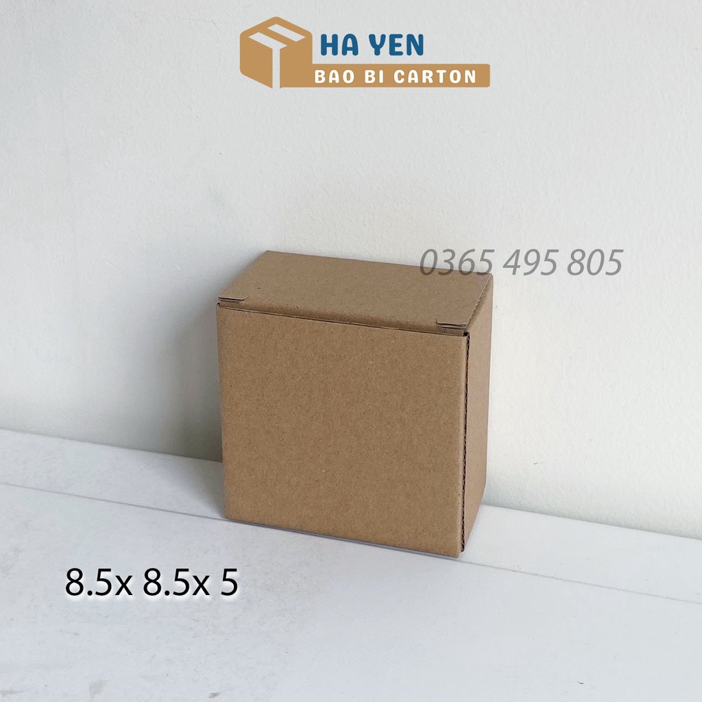 8.5 x 8.5 x 5 cm Hộp Carton Nắp Gài