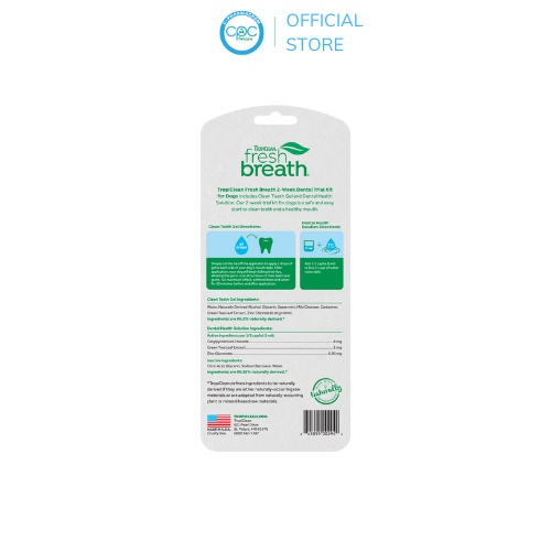 Bộ Chăm Sóc Răng Miệng Thú Cưng Dùng Thử cho Chó Tropiclean