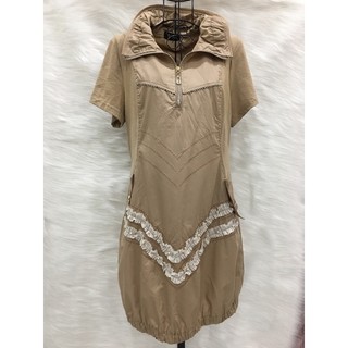 Váy Đầm Cổ Nữ Hoàng 2 hand - Size M