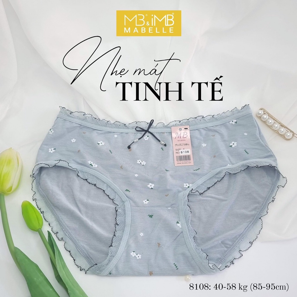 Quần lót nữ cao cấp cạp vừa kháng khuẩn mã 8108 thương hiệu đồ lót MB