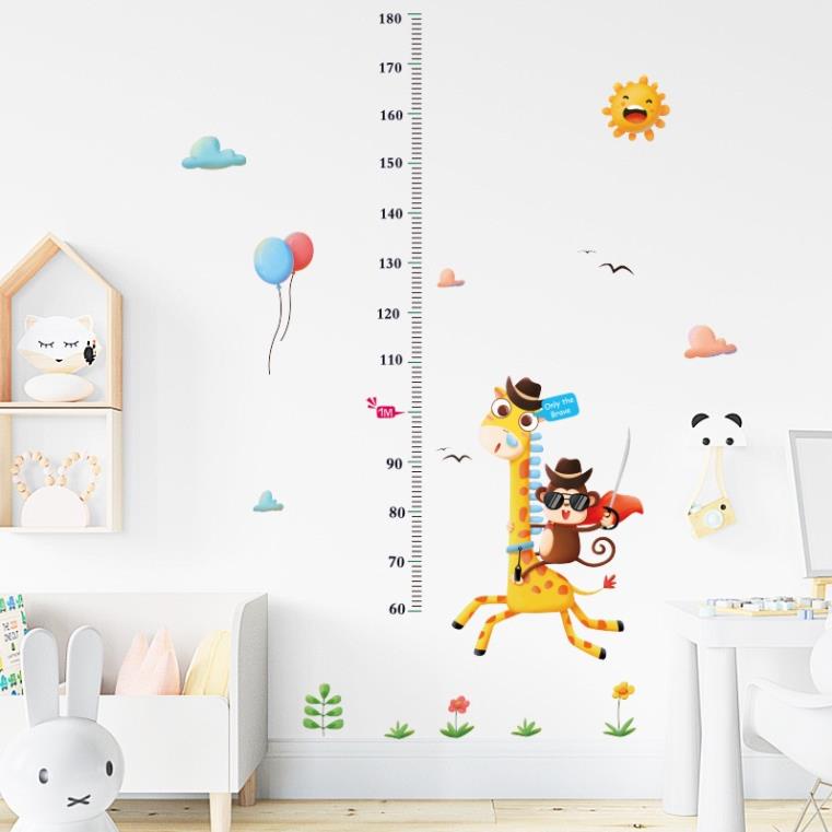 Decal dán tường đo chiều cao cho bé