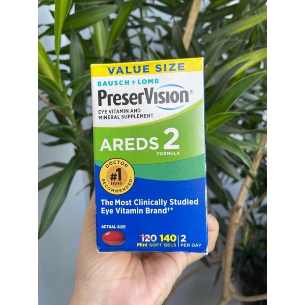 VIÊN UỐNG BỔ MẮT PRESERVISION AREDS 2 hàng Mỹ