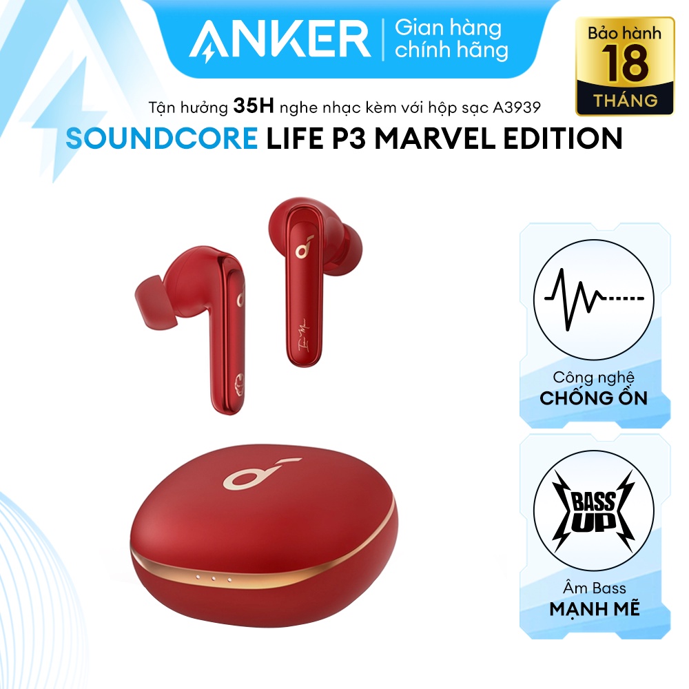 Tai Nghe Bluetooth SOUNDCORE LIFE P3 - True Wireless (TWS) Phiên bản Marvel - A3939H