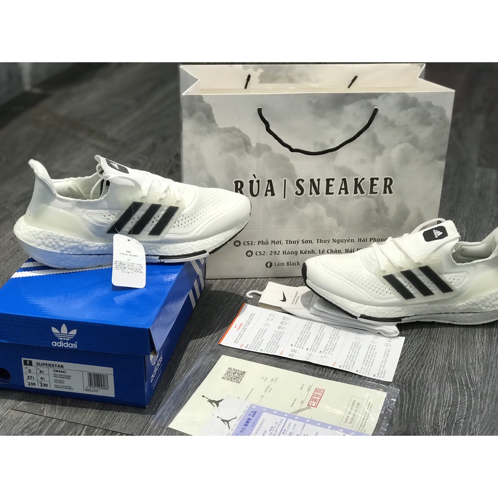 Siêu Phẩm Giày Thể Thao Sneaker Utra/Bost 7.0 Trắng Đen Đế Ép Siêu Hot Cao Cấp Ảnh Thật + freeship + Tặng Tất