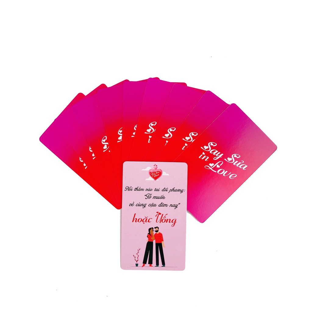 Bộ bài Drinking Game Dành Cho Cặp Đội Do or Drink Say Sưa In Love