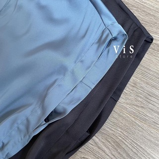 Đâm midi lụa nữ form suông