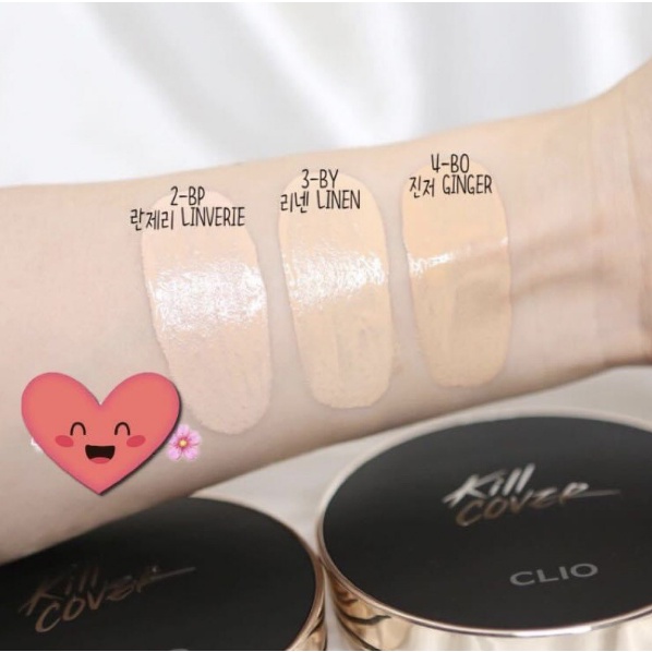 Set Phấn Nước CLIO Kill Cover Fixer Cushion 15g*2