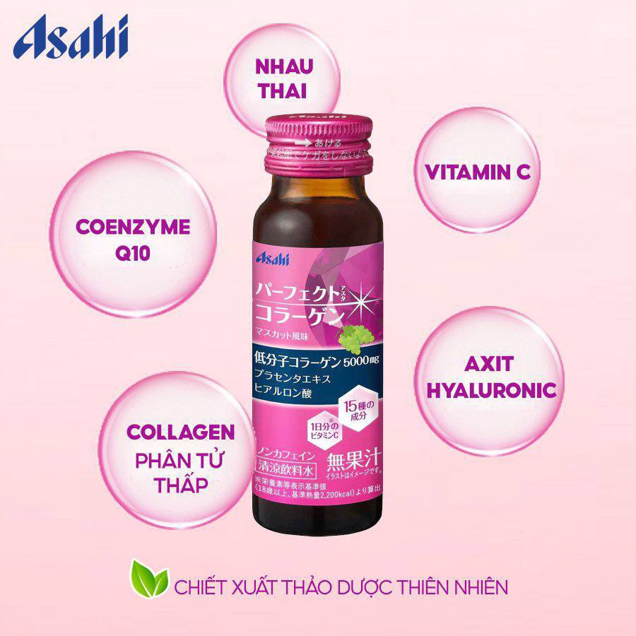 Nước uống The collagen Asahi Perfect Asta, Collagen dạng nước Nhật Bản Perfect Asta Red Premier