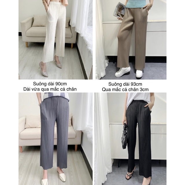 Quần lò xo cao cấp Form Suông- Form Baggy, Quần dài thiết kế lật lai sang trọng, lưng chun co giãn tốt