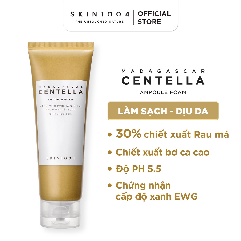 Sữa rửa mặt Skin1004 Madagascar Centella Ampoule Foam 125ml