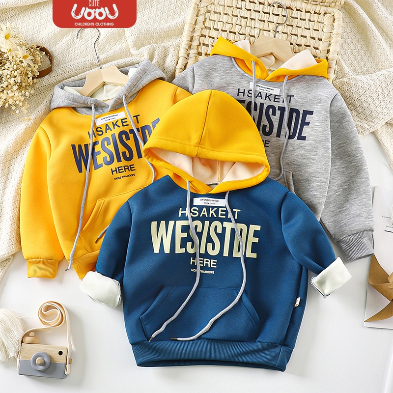 Sun baby Áo Hoodie Giữ Ấm Thời Trang Xuân Thu Cho Bé