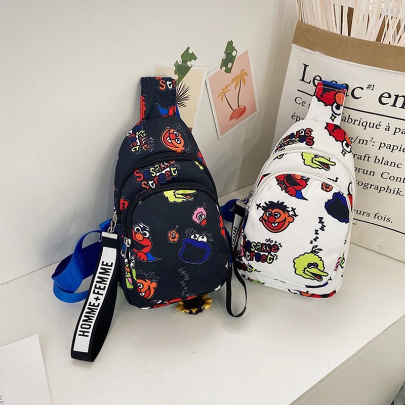 Bololo Túi Đeo Chéo Hình Hoạt Hình Sesame Street Đáng Yêu Cho Bé